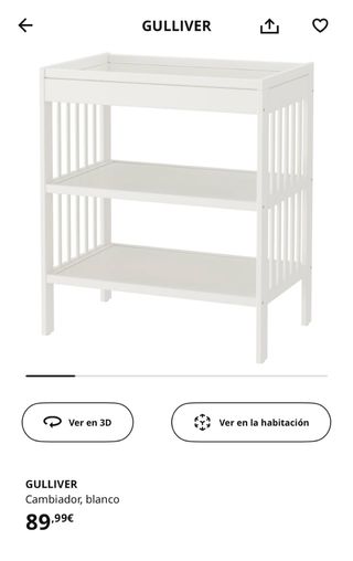 Cambiador blanco Bebé IKEA