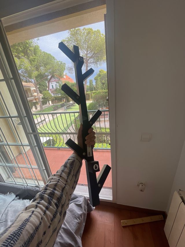 Perchero árbol negro