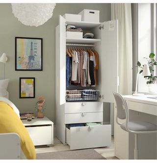 Armario infantil IKEA SMASTAD blanco