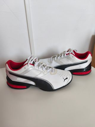 Zapatillas Puma Talla 44 Blancas y Rojas