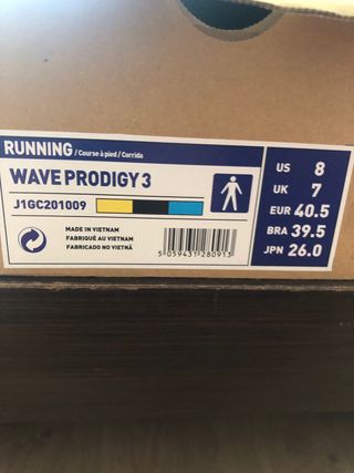 Zapatillas Mizuno Wave Prodigy 3 Running