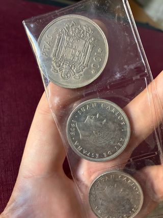 Lote 3 monedas antiguas colección