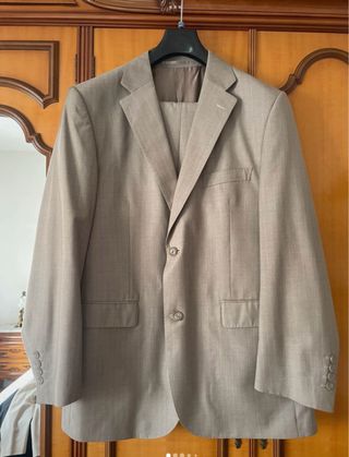 Traje Roberto Bassi Beige/Gris