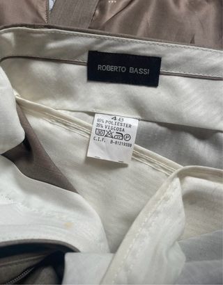 Traje Roberto Bassi Beige/Gris