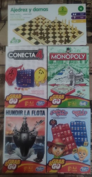 Lote 5 Juegos de Mesa y viaje