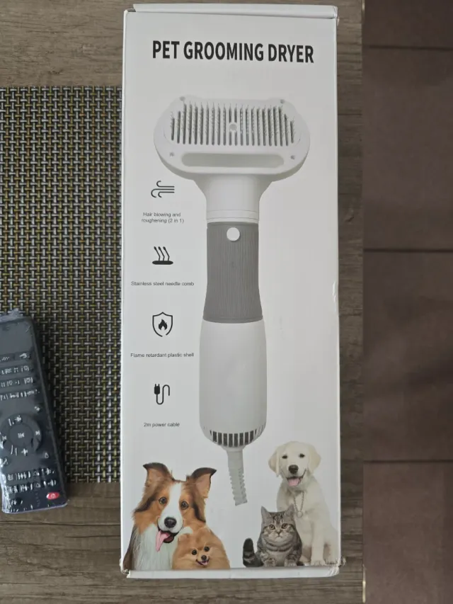 Secador y Cepillo para Mascotas 2 en 1