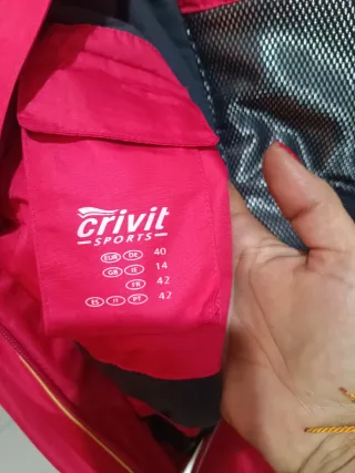 Chaqueta de esquí roja mujer