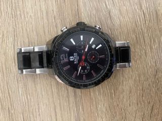 Reloj Racer Cronógrafo Negro y Plateado