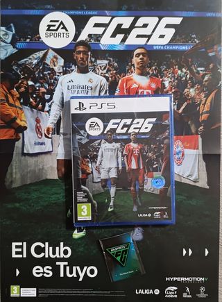 EA FC 26 PS5 precintado con Poster, Pin y DLC