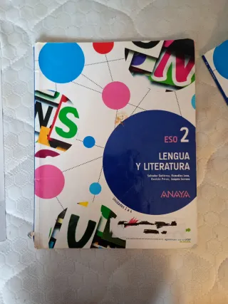 Libro lengua y literatura ANAYA 2 Eso Unidades 1-4