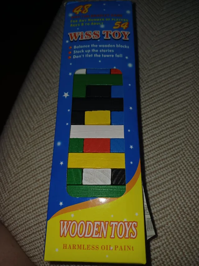 Juego Torre apilable de bloques de madera