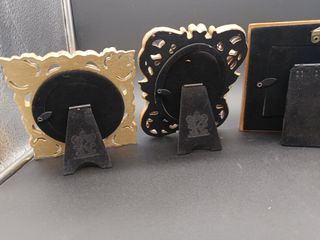 Lotto 4 portafoto colore oro