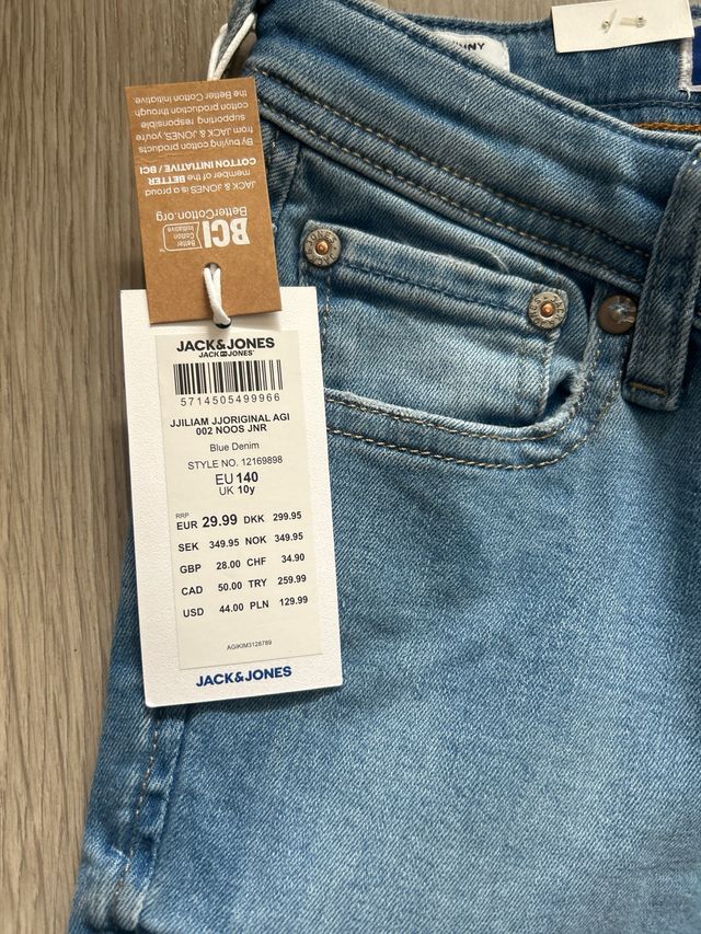 Jeans niño Jack & Jones azul talla 140 cm