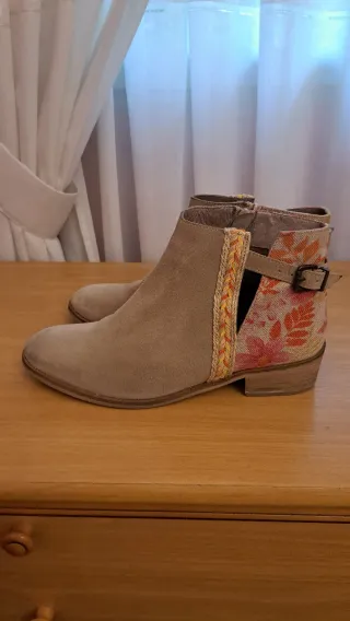 Botines Fórmula Joven Beige Multicolor