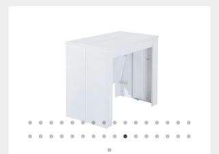 Consolle allungabile bianca Mesa 250cm, 4 tavoli