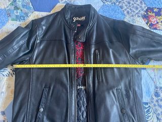 Chaqueta de Piel Schott Negra