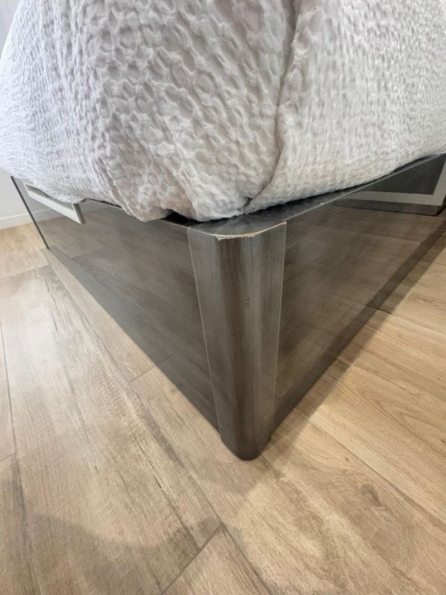 Cama canapé madera y tela