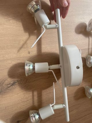Lámpara de techo Ikea Krusning 3 focos, set de 3