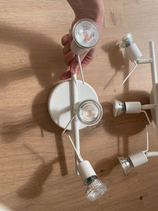 Lámpara de techo Ikea Krusning 3 focos, set de 3