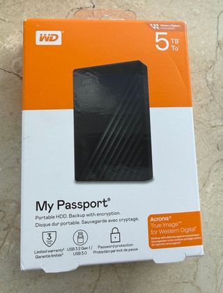 Disco Duro Externo WD 5 TB My Passport