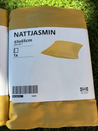 Fundas Nattjasmin IKEA Mostaza 65x65cm (3uds)