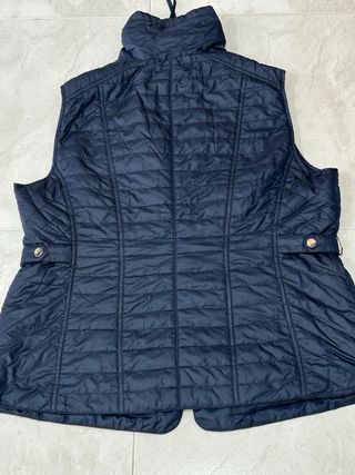Chaleco acolchado azul mujer