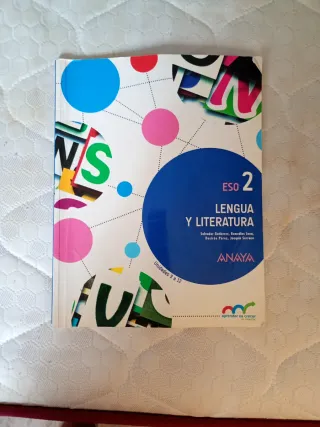 Libro lengua y literatura ANAYA 2 Eso Unidades9-12
