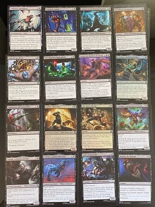 Lote cartas magic Spiderman Negro