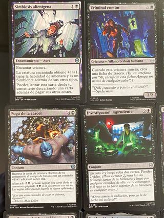 Lote cartas magic Spiderman Negro