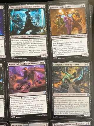 Lote cartas magic Spiderman Negro