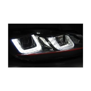 Faros delanteros U Led para Volkswagen Golf 6 Red