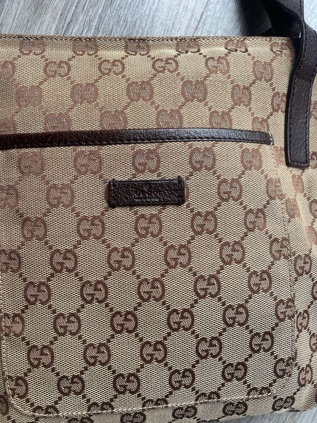 Bolso bandolera Gucci GG Canvas Marrón Beige