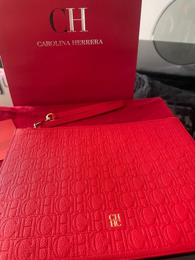 Bolso de mano Carolina Herrera Rojo
