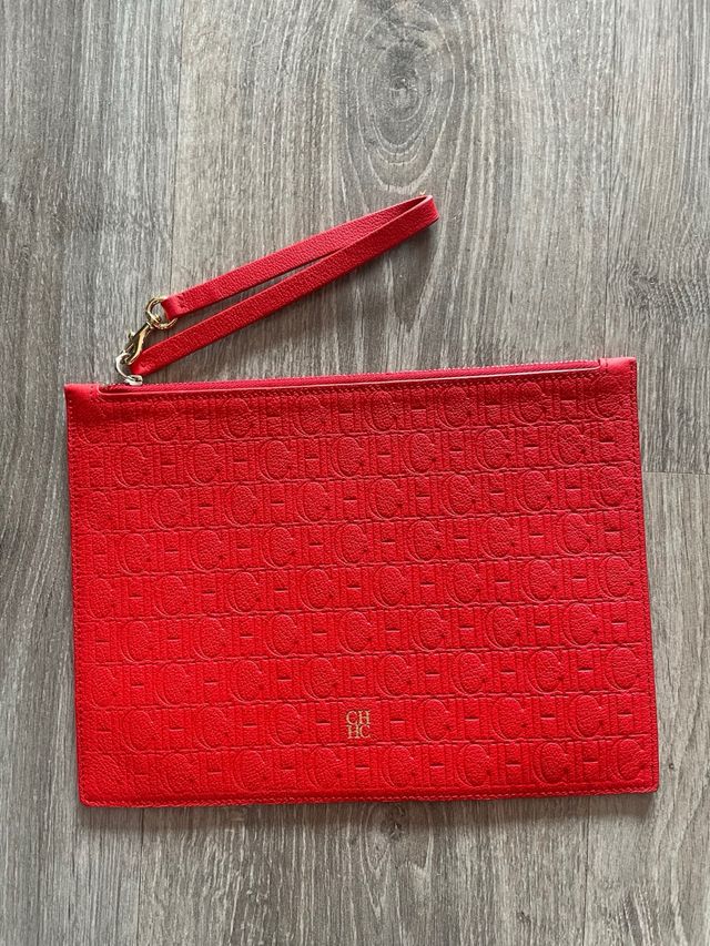 Bolso de mano Carolina Herrera Rojo