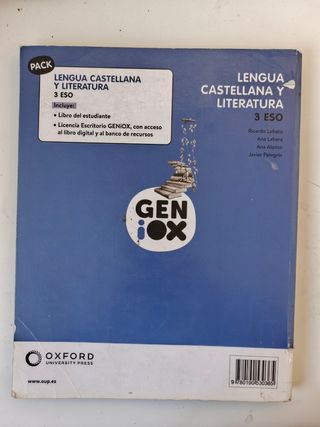 Lengua 3° ESO. ISBN: 978-01-905-3036-5