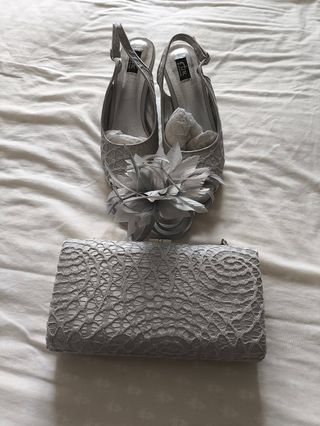 Conjunto complementos fiesta color plata