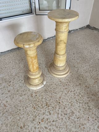 2 Pedestales de Mármol