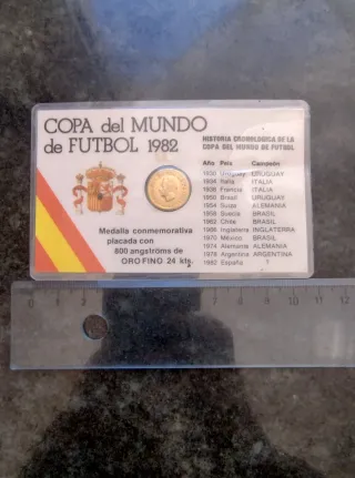 Tarjeta Histórica Mundial Fútbol España 1982