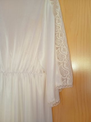 Bata Novia Vintage Encaje Blanco Talla Única