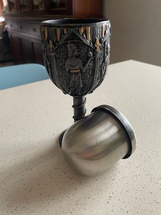 Bicchiere effetto medioevale