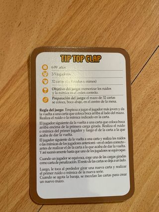 Juego de mesa Tip Top Clap Djeco