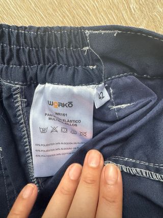 Pantalón WORKO anticorte azul T 42