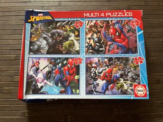 4 Puzzles Spiderman Educa