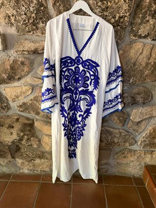 Vestido largo estilo oriental talla M