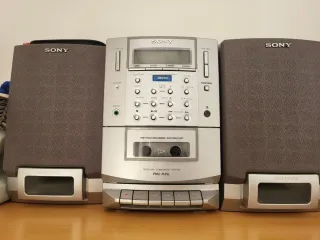 Minicadena Sony PMC-R35L Plata/casetes