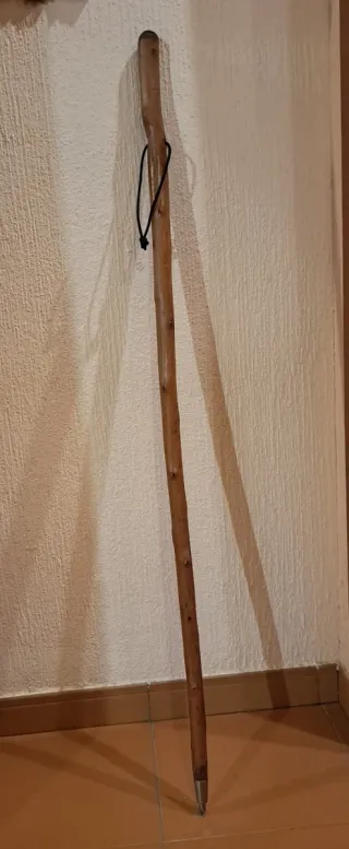 Baston madera avellano punta hierro