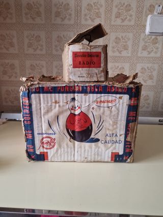 Radio antigua Marfil y reproductor colección