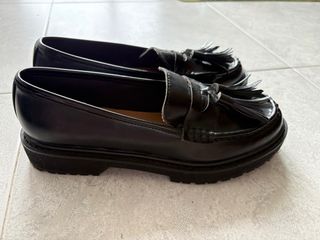 Mocasines negros mujer