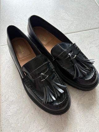 Mocasines negros mujer
