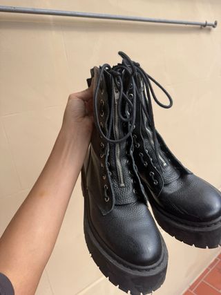 Botas de piel Steve Madden Negras